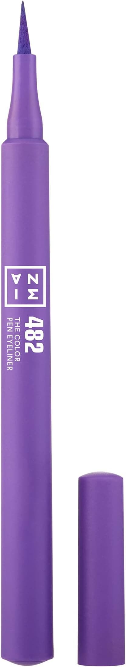 Detalle de 3INA The Color Pen Eyeliner 482 🟣 Liquido Mate 10h