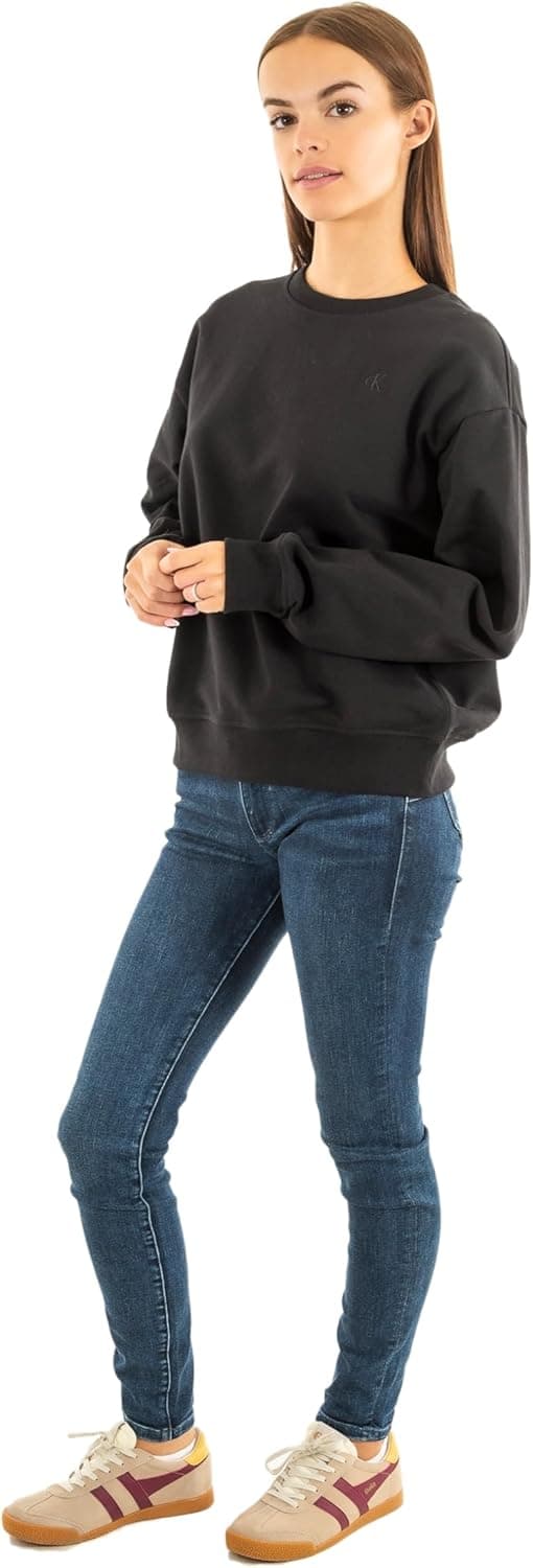 Detalle 1 de Sweat d’intérieur femme Calvin Klein col ras-du-cou