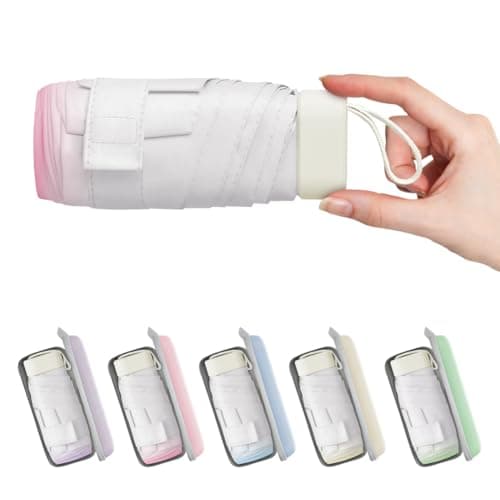 Detalle 2 de Aolso mini paraguas rosa 95% UV