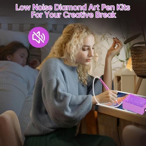 Thumbnail 4 de vizzicool Electric Diamond Art Pen with Tray 🎨