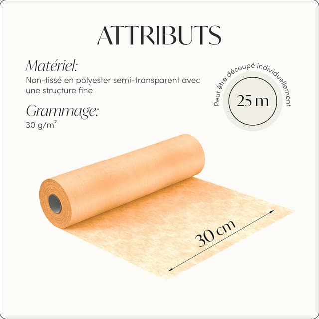 Thumbnail 4 de 100%Mosel Chemin de table 30 cm x 25 m 🍽