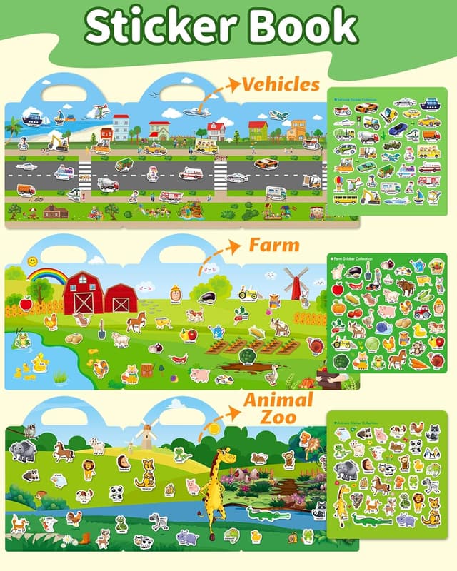 Thumbnail 1 de Walenced Reusable Sticker Book 111