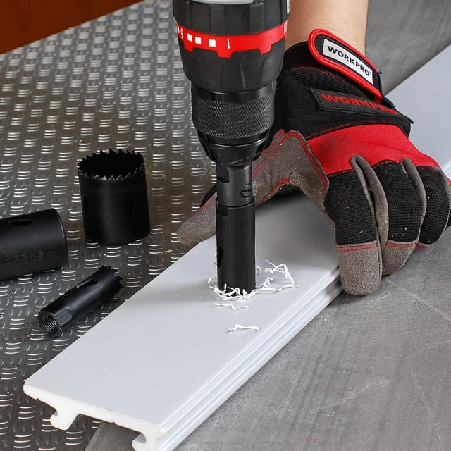 Thumbnail 6 de WORKPRO Scies Cloches 9 pièces avec boîtier aluminium et trépan pour métal