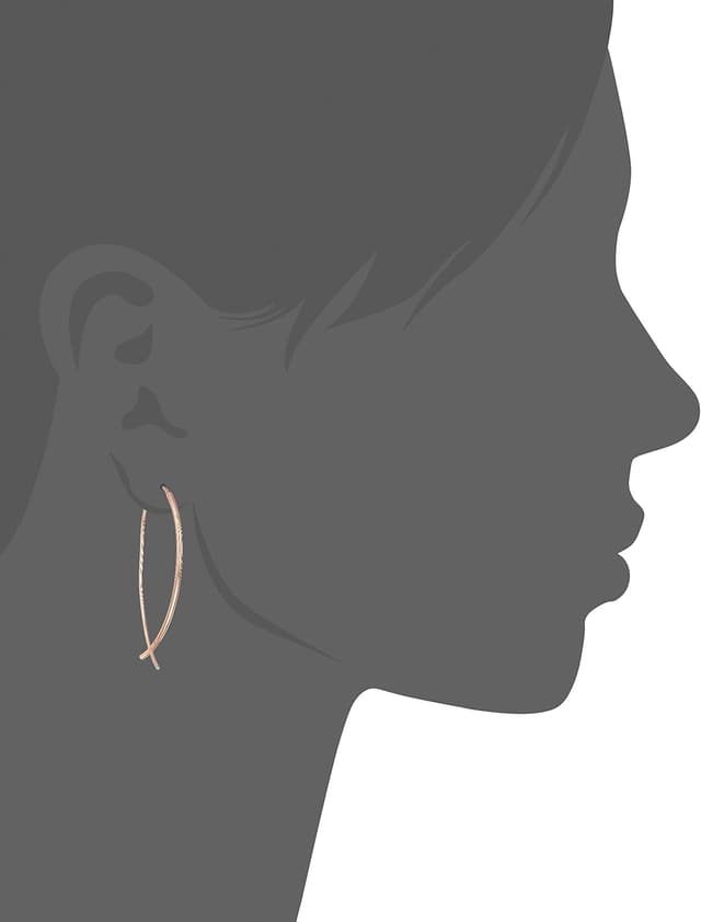 Thumbnail 4 de Amazon Essentials 14k Rose Gold Plated Threader Earrings