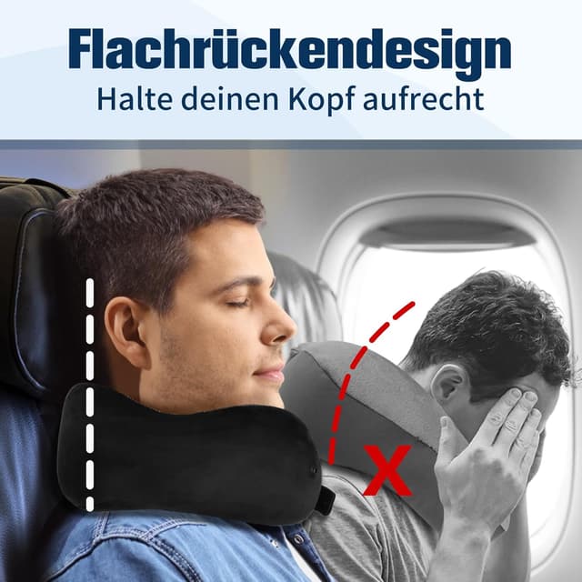 Detalle 2 de Cirorld Nackenkissen Reisekissen aus Memory Foam