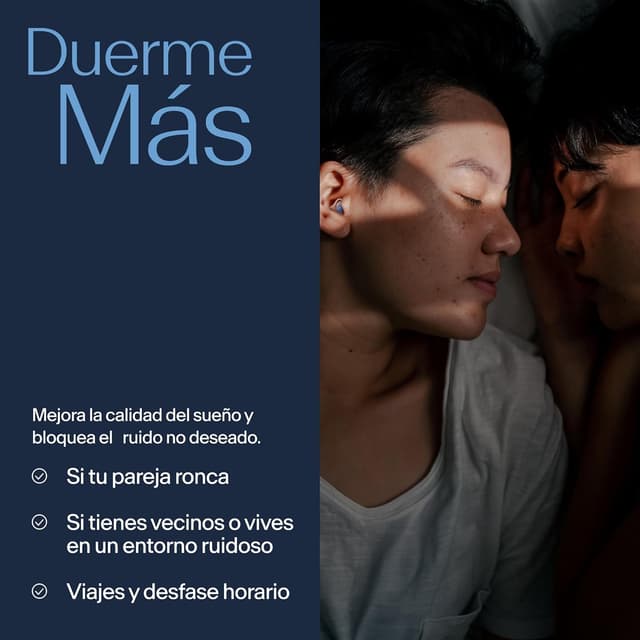 Thumbnail 3 de Alpine SleepDeep Tapones de Oídos para Dormir - S + M/L (2 Pares) - Tapones Antiruido 3D con Gel Supresor de Ruido - Filtros Suaves para Dormir de Lado - Reducen Ronquidos y Ruidos