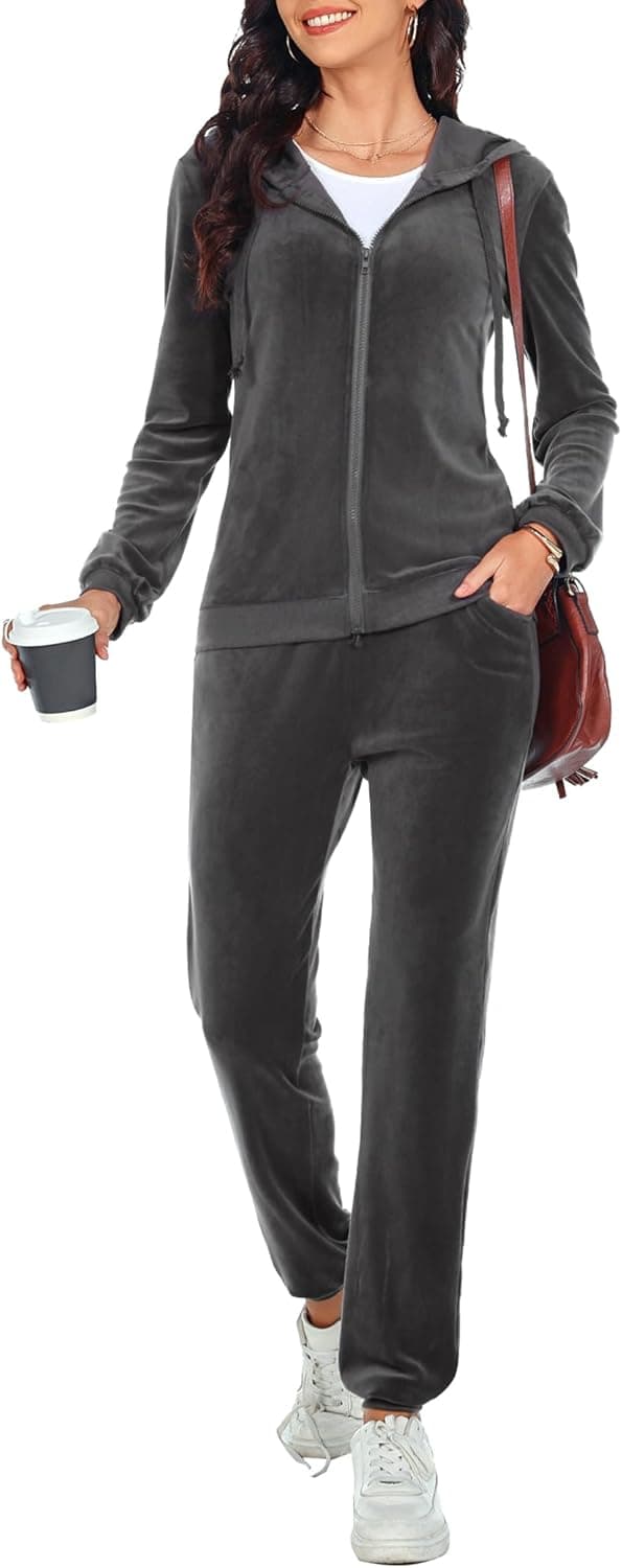 Imagen de Aottori Survêtement Velours Femme 2 pièces en OfertitasTOP