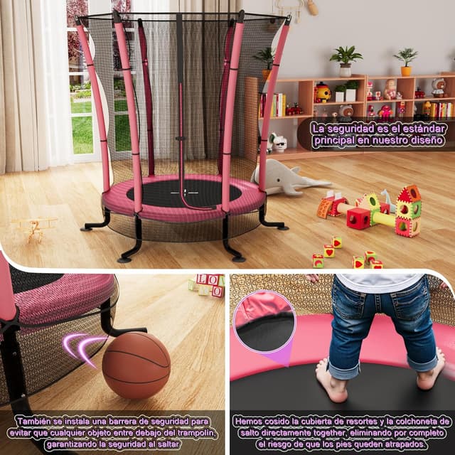 Thumbnail 4 de JUMMICO Trampolín 145 cm con red seguridad
