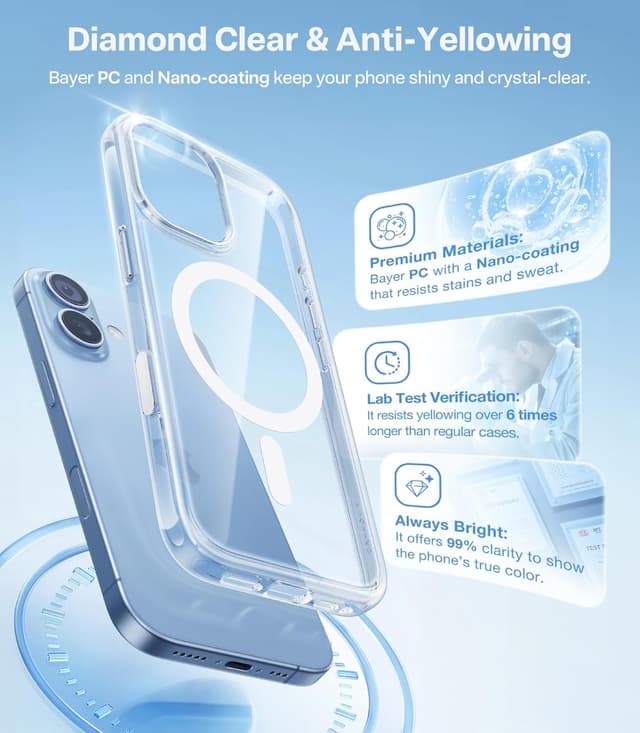 Detalle 2 de TORRAS Magnetic Shockproof iPhone 17 Case 12FT