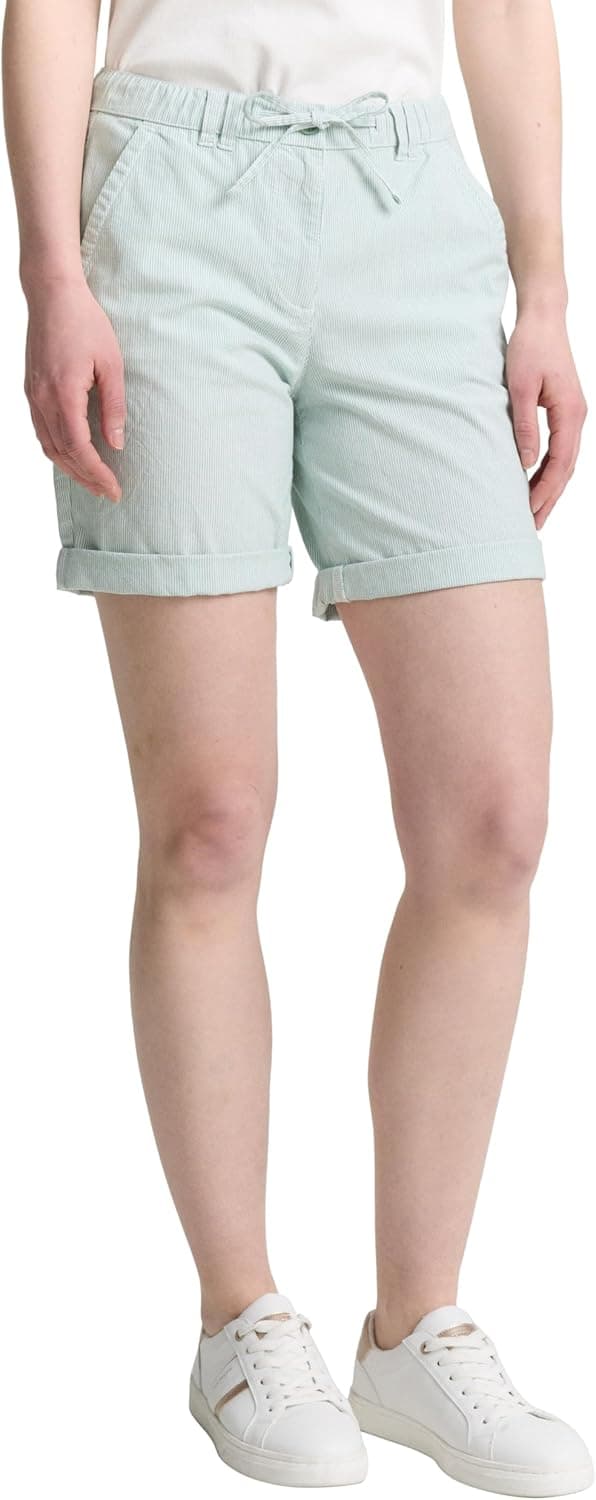 Detalle de TOM TAILOR Bermuda Shorts Donna: comodi e facili da abbinare per l’estate