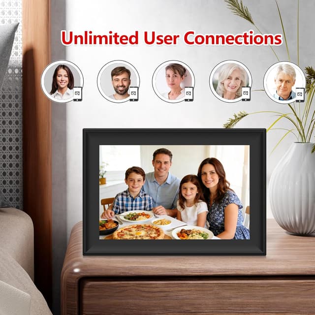 Detalle 2 de AKImart FRAMEO 10.1-inch WiFi Digital Photo Frame with Touch Screen (1280x800, 32GB)