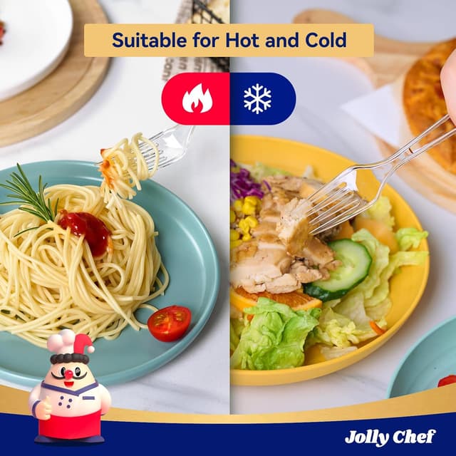 Detalle 2 de JOLLY CHEF 300 Count 7.1" Plastic Forks