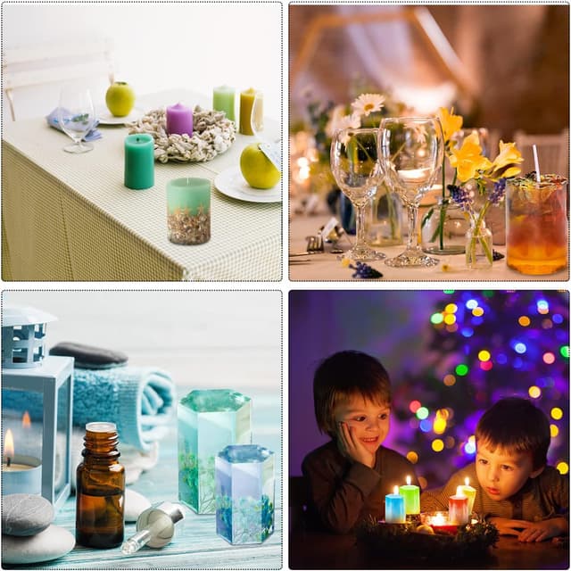 Thumbnail 5 de LBING Silikon-Kerzenformen 6 Stück – Kerzengießform 🕯