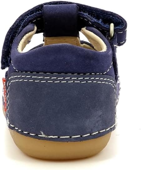 Detalle de Kickers Sushy sandali bambini e ragazzi in pelle con chiusura Velcro