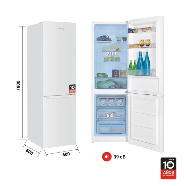 Thumbnail 1 de Fagor 3FFK-6637 Frigorífico combi Total No Frost 1,86 m