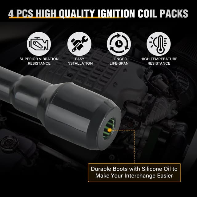 Detalle 2 de Nilight Ignition Coil Pack Set of 4 (UF549) for Select Nissan/Infiniti Models (2004–2018)