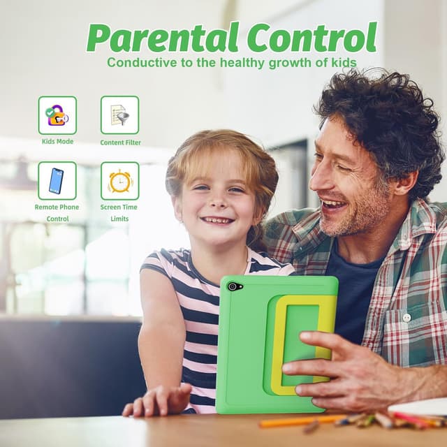 Thumbnail 3 de MUISOO 10 Zoll Kinder Tablet Android 14 Grün