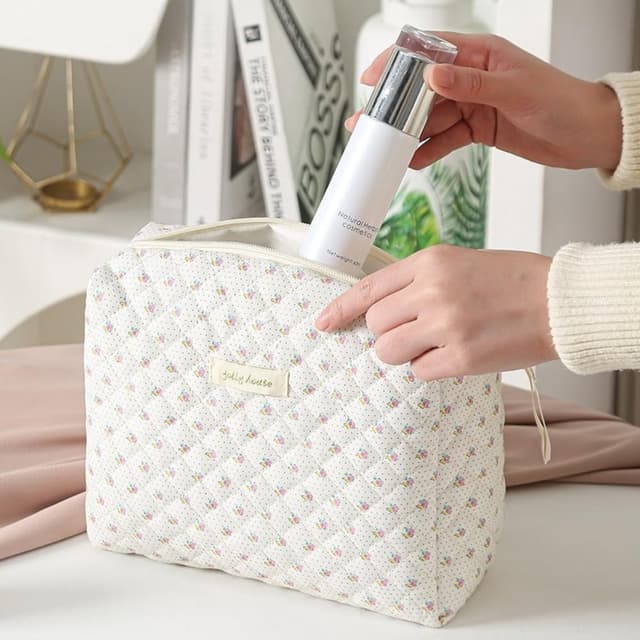 Detalle 2 de Aucuu Kulturtasche Set 3-teilig mit Blumenmuster