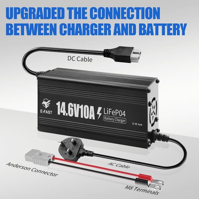 Thumbnail 6 de 12V 10A Lithium Battery Charger 14.6V LiFePO4
