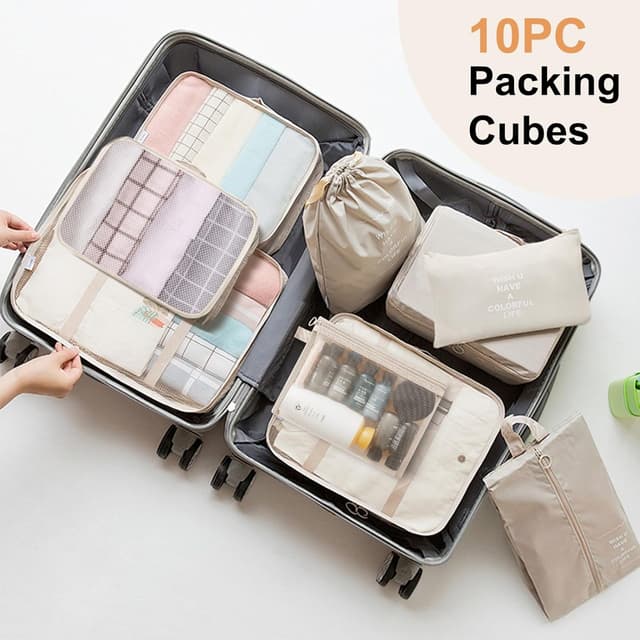 Thumbnail 4 de 9-piece Packing Cubes Travel Organiser for Luggage