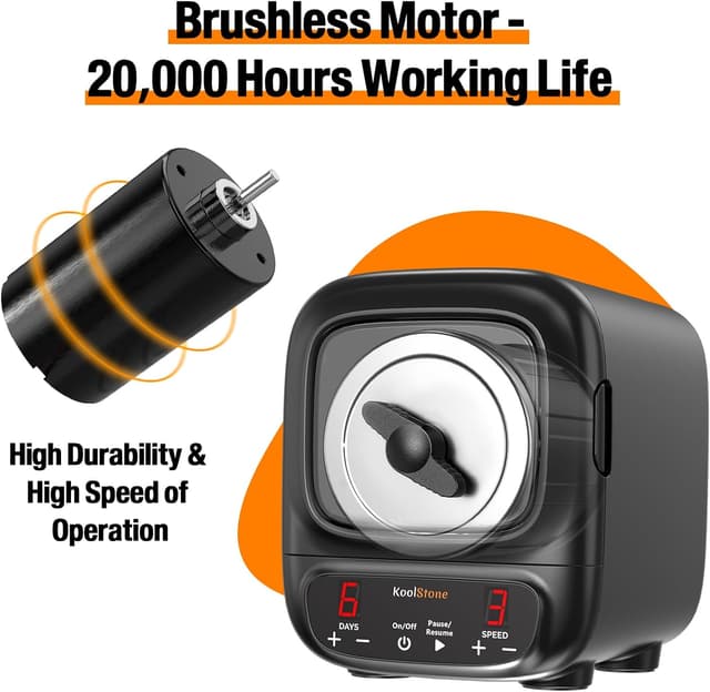 Detalle 2 de KoolStone C1 Pro Max 3 lb Rock Tumbler 🛠