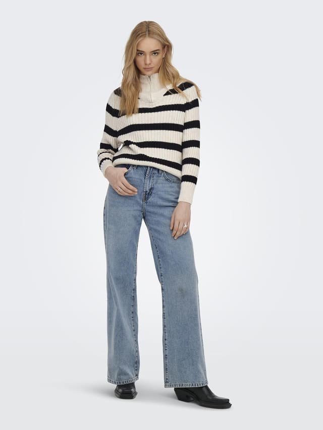 Detalle de ONLY Onlleise Freya LS Zip High Neck Jumper