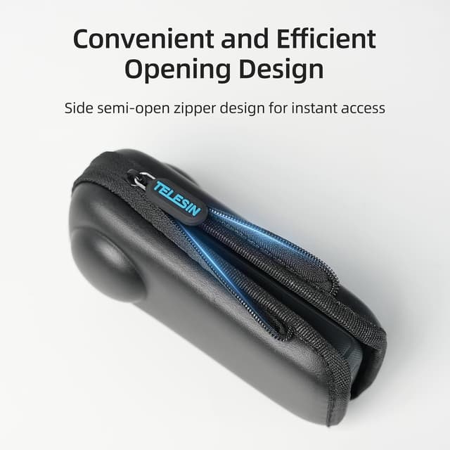 Detalle de TELESIN Insta360 X5 X4 hard carry case