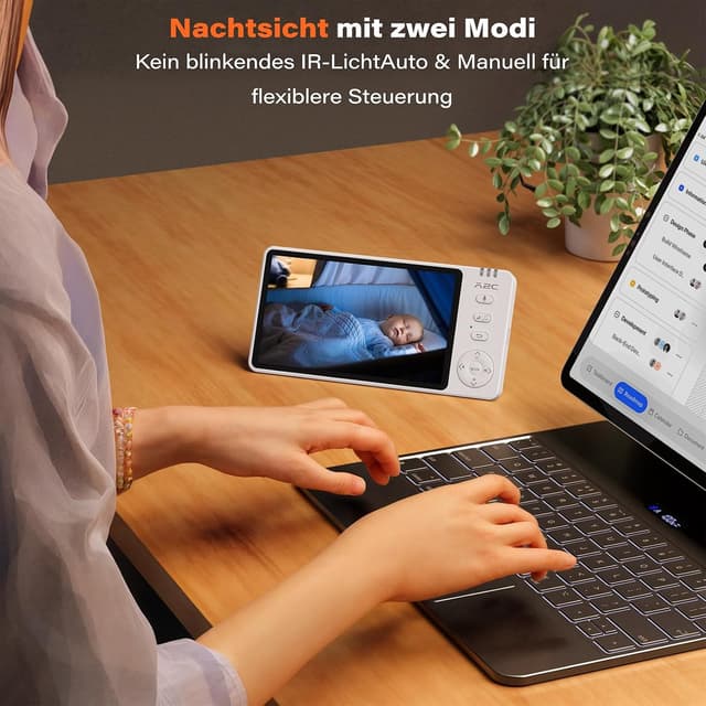 Detalle 2 de APPS2Car APPS2Car 2-in-1 Babyphone 5 Zoll