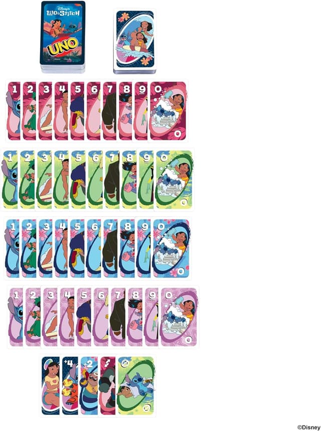 Detalle 1 de Mattel UNO Lilo et Stitch, JCC10