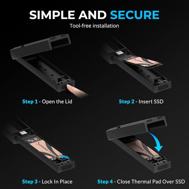 Detalle de SABRENT NVMe Gehäuse 10Gbps 💽