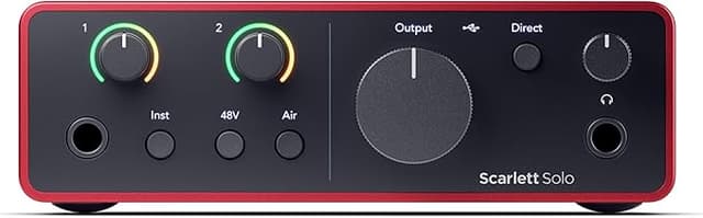 Imagen de Focusrite Scarlett Solo 4.ª Gen. Interfaz de Audio USB para Música 🎶 en OfertitasTOP