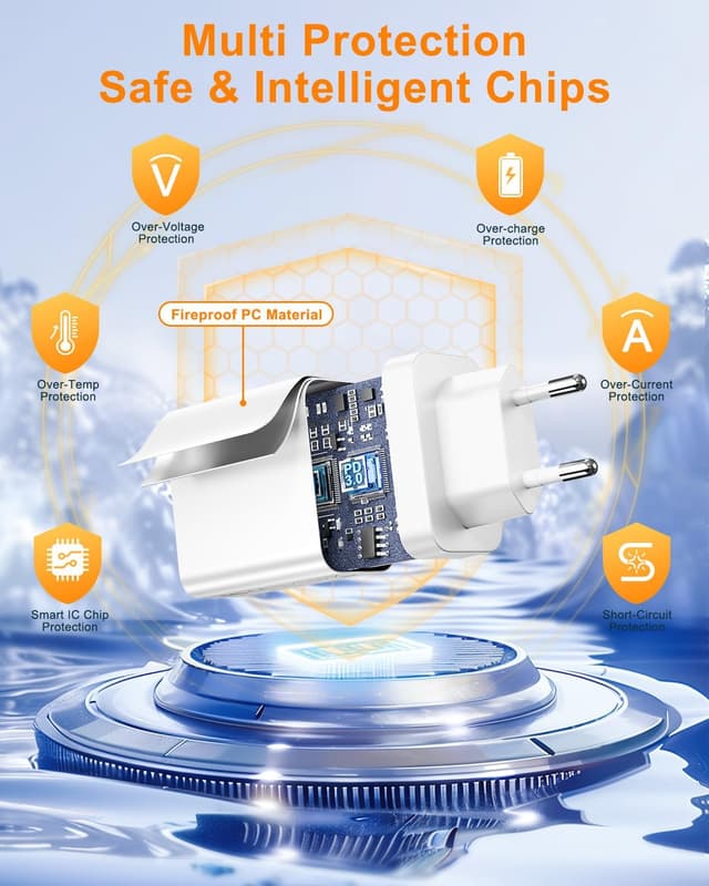 Detalle 2 de Caricatore USB 40W 4 porte