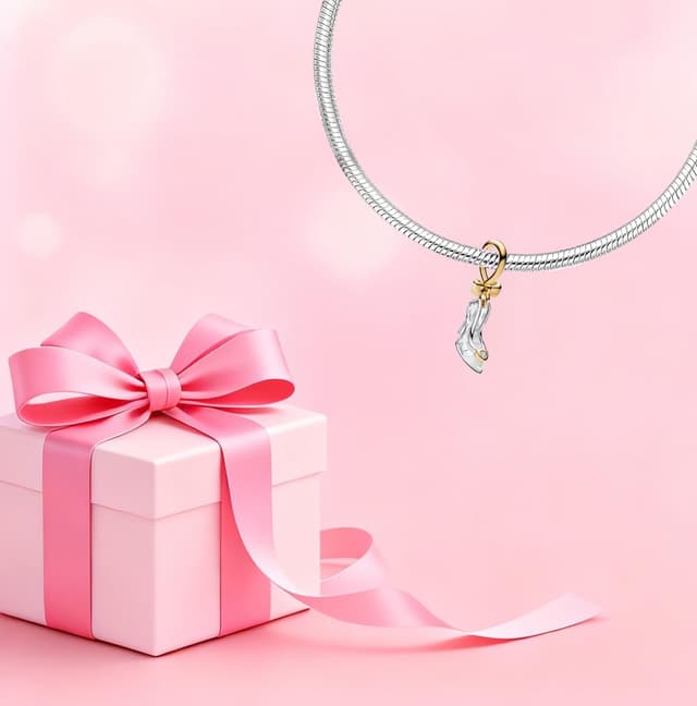 Detalle de Vegaine Weihnachts‑Charms für Armbänder: Christmas Sweet Charm Trio aus 925 Sterling Silber