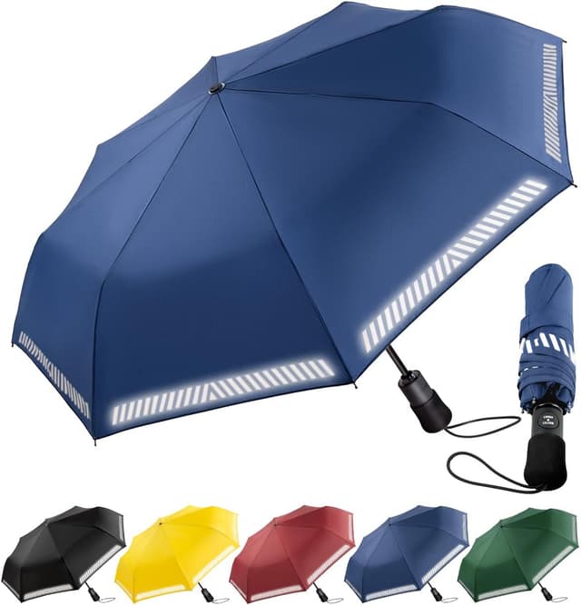 Imagen de Chakipee Paraguas Plegable Reflectante 8 Varillas en OfertitasTOP