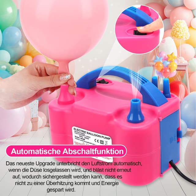 Detalle 2 de BXBHU Luftballonpumpe 600 W elektrisch