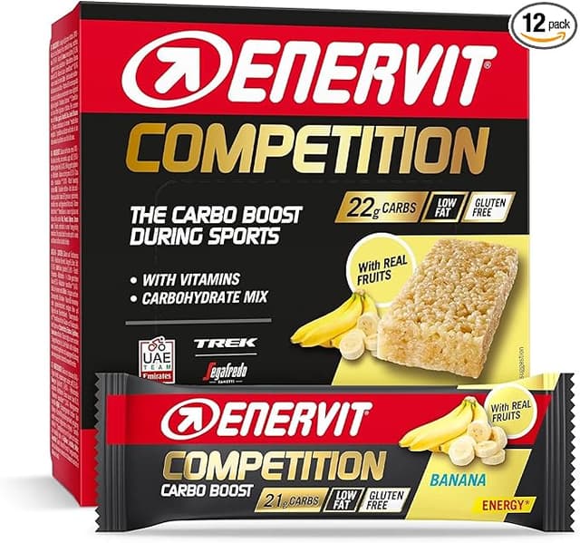 Imagen de Enervit Barrita Competición Plátano 🍌 Energía Sin Gluten 12x30g en OfertitasTOP