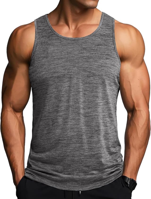 Detalle de MAGCOMSEN Herren Tank Top Achselshirt Quick Dry – leichtes Funktionsshirt für Sport & Sommer