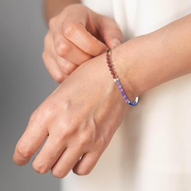 Detalle 1 de BERGERLIN 7 Chakra Armband, 14 bis 17 cm