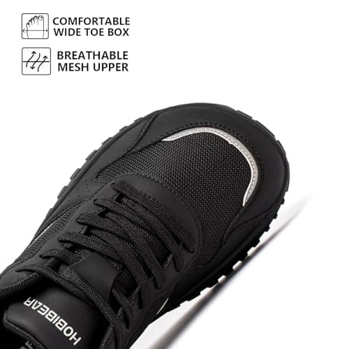 Detalle de HOBIBEAR zapatos barefoot para mujer con caja de dedos ancha y suela cero drop