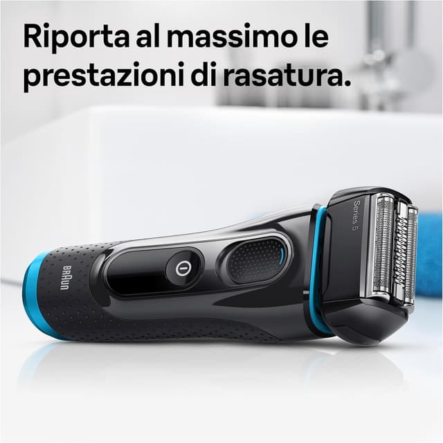 Detalle de Braun 52B testina di ricambio originale per rasoio elettrico barba (Series 5) – nero