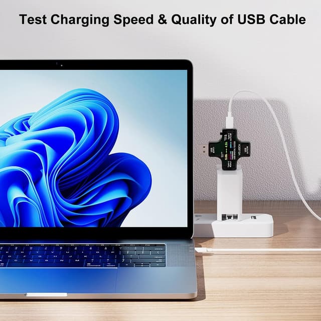Detalle 2 de USB Tester Messgerät 2-in-1 USB C Strommessgerät 0-8A