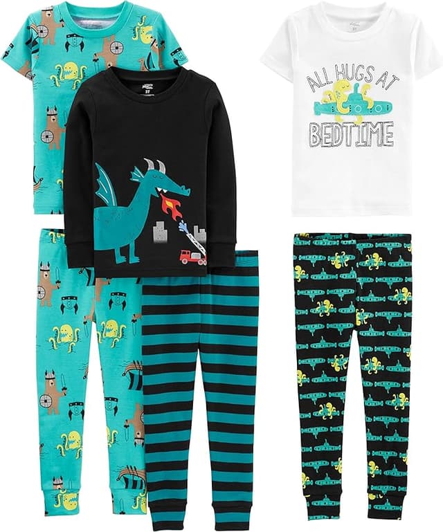 Imagen de Simple Joys by Carter's Set de Pijamas 6 Piezas 🐙 en OfertitasTOP