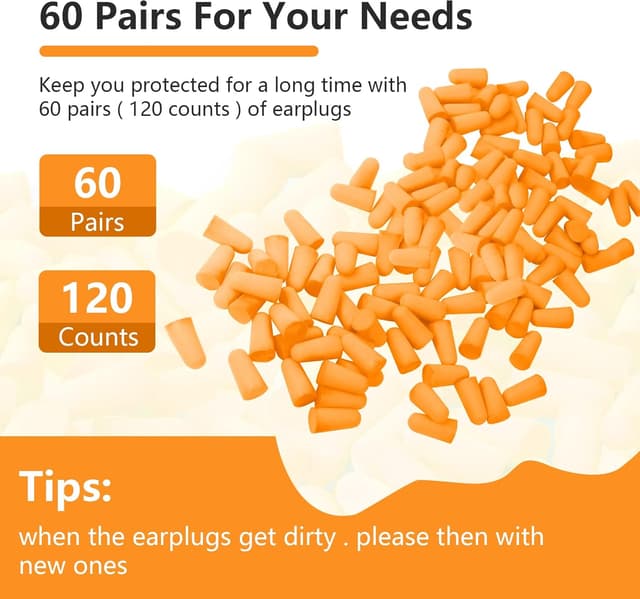 Thumbnail 1 de ACWOO Tappi Orecchie Dormire 60 paia