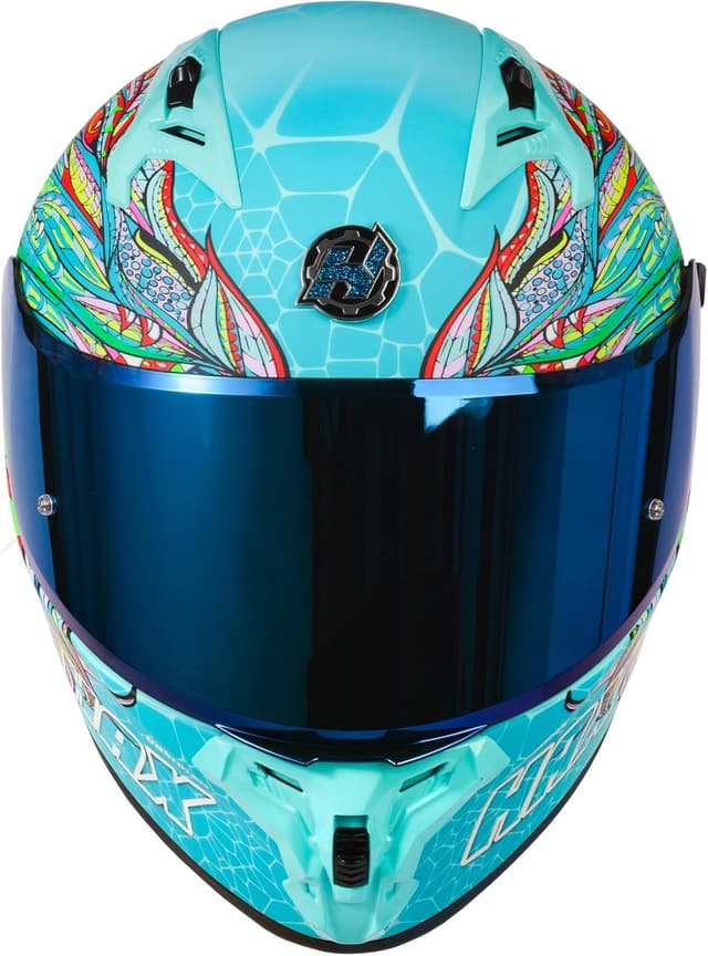 Detalle de HAX Obsidian Pro Full Face Dual Visor Adult Motorcycle Helmet (Pinlock Ready, DOT Approved) – Slyer AQA XL