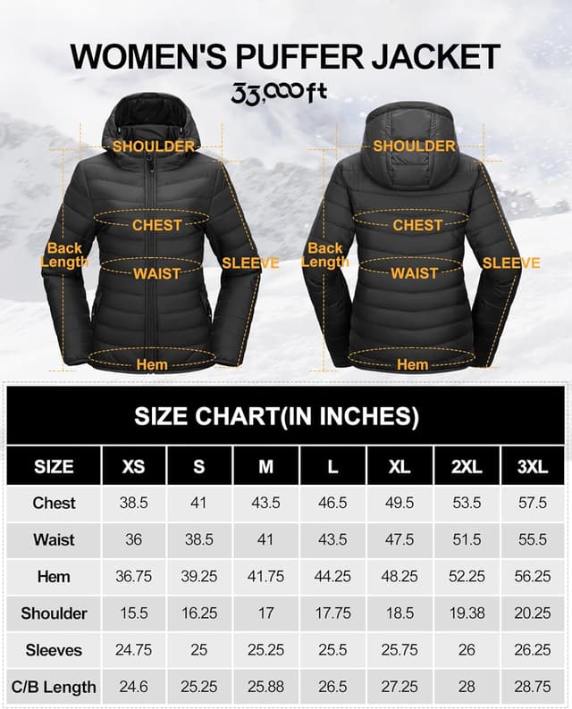 Thumbnail 6 de 33,000ft Women's Lightweight Puffer Jacket 33,000ft