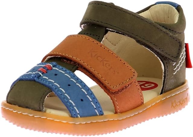 Detalle 2 de Kickers Bazar : sandales garçon confortables et robustes, avec semelle en EVA