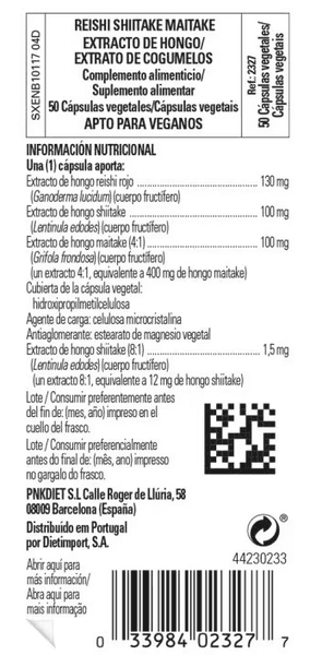 Thumbnail 1 de Solgar Reishi, Shiitake y Maitake - 50 Cápsulas 🍄