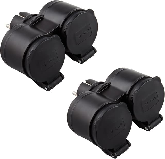 Detalle de Electraline 55074 Adaptador exterior 2 enchufes