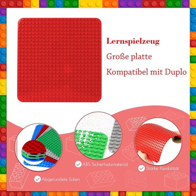 Detalle 2 de große Platte 38 x 38 cm kompatibel mit Duplo