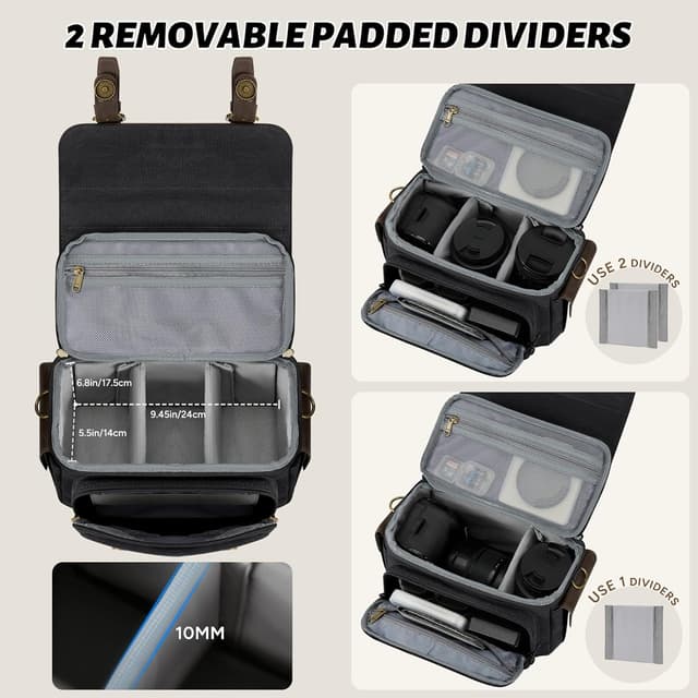 Detalle de RAINSMORE Camera Bag, Small 26 cm sling